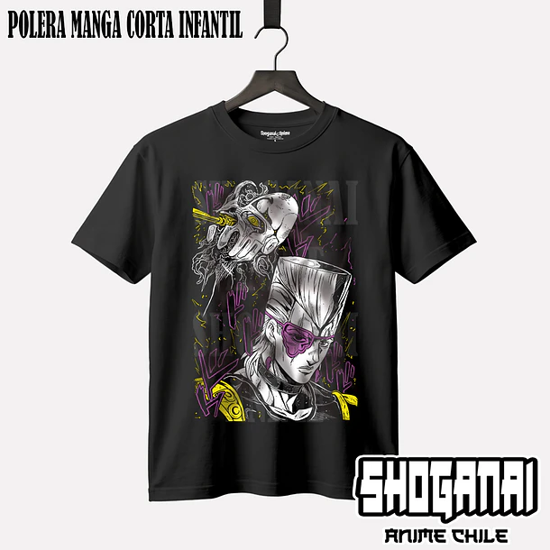 JJS09 Jean Pierre Polnareff y Silver Chariot - JOJO'S BIZARRE ADVENTURE - INFANTIL (Polera o Polerón) 1
