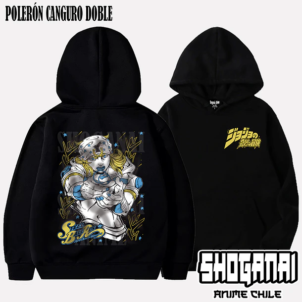 JJS11 Johnny Joestar - JOJO'S BIZARRE ADVENTURE - ADULTO (Polera o Polerón) 5
