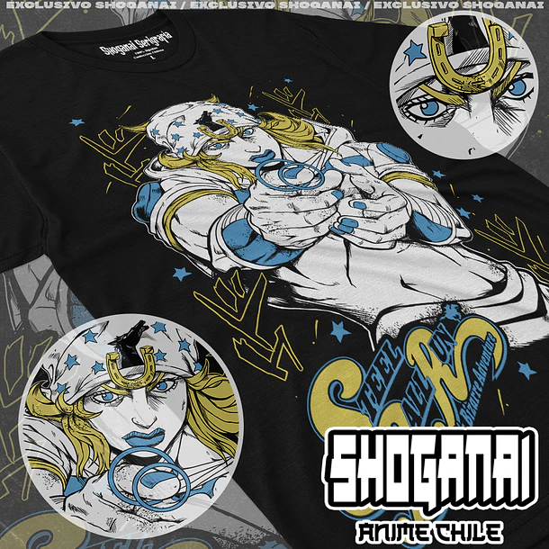 JJS11 Johnny Joestar - JOJO'S BIZARRE ADVENTURE - ADULTO (Polera o Polerón) 1