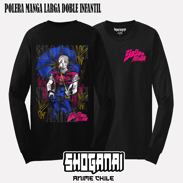 JJS12 Jodio Joestar - JOJO'S BIZARRE ADVENTURE - INFANTIL (Polera o Polerón) 4