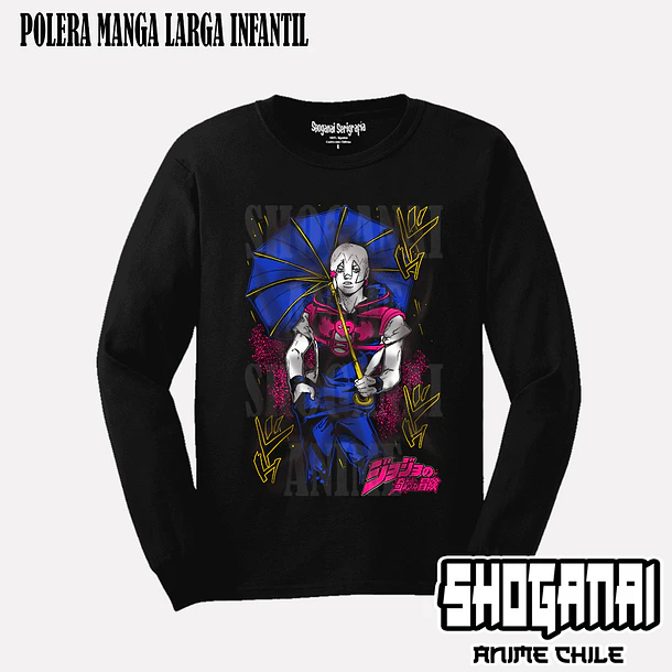 JJS12 Jodio Joestar - JOJO'S BIZARRE ADVENTURE - INFANTIL (Polera o Polerón) 3