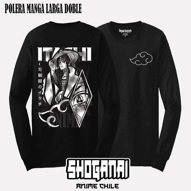 NAR01 Itachi Uchiha - NARUTO - ADULTO (Polera o Polerón) 4