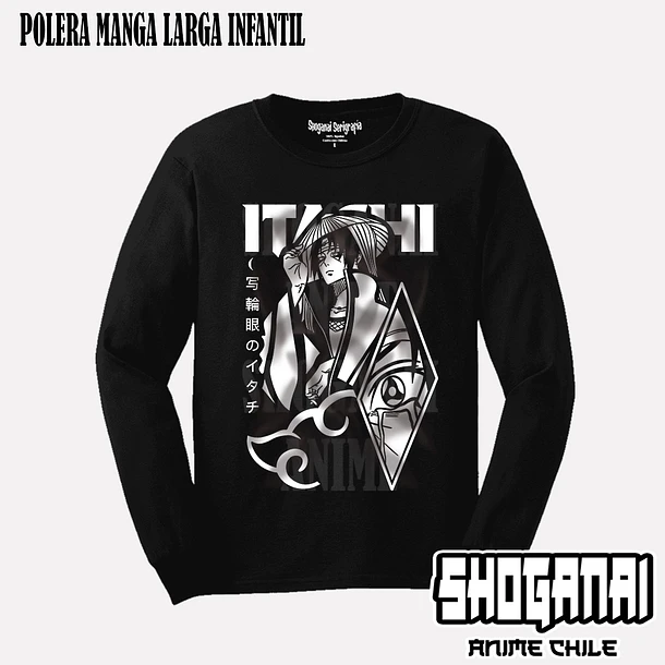 NAR01 Itachi Uchiha - NARUTO - INFANTIL (Polera o Polerón) 3