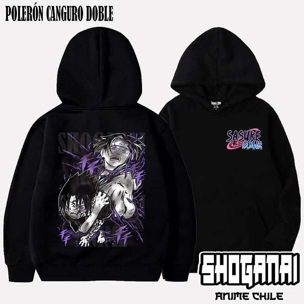NAR03 Sasuke Uchiha - NARUTO - ADULTO (Polera o Polerón) 5