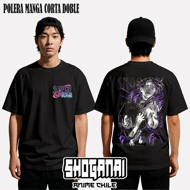 NAR03 Sasuke Uchiha - NARUTO - ADULTO (Polera o Polerón) 2