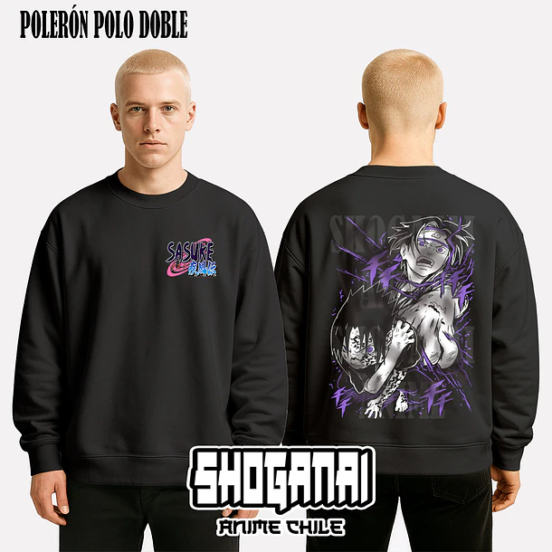 NAR03 Sasuke Uchiha - NARUTO - ADULTO (Polera o Polerón) 7
