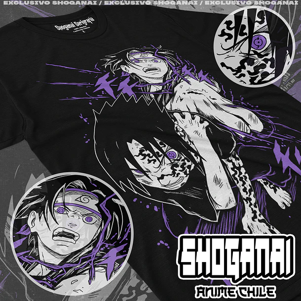 NAR03 Sasuke Uchiha - NARUTO - ADULTO (Polera o Polerón) 1