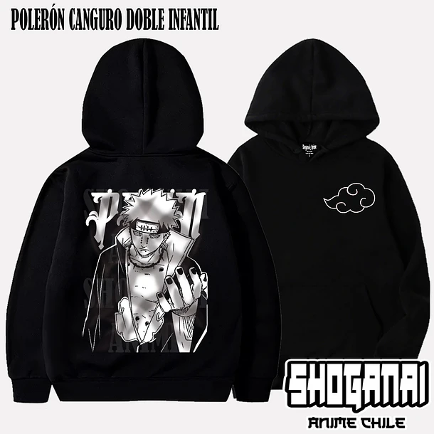 NAR04 Pain - NARUTO - INFANTIL (Polera o Polerón) 5
