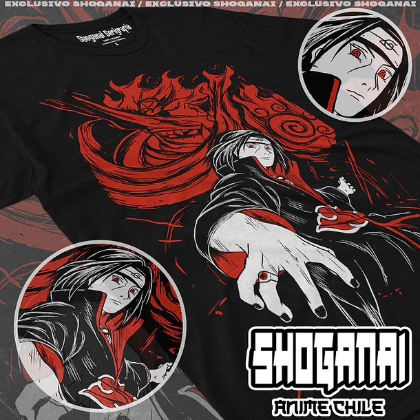 NAR05 Itachi Uchiha - NARUTO - ADULTO (Polera o Polerón) 1