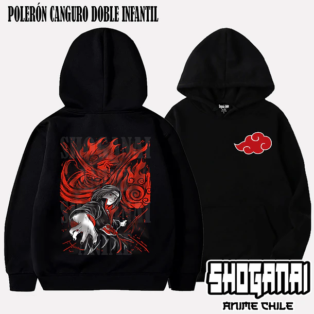 NAR05 Itachi Uchiha - NARUTO - INFANTIL (Polera o Polerón) 5