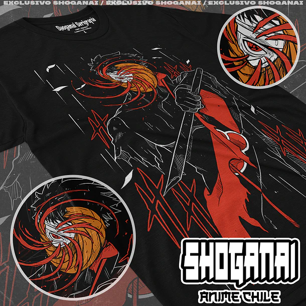 NAR07 Obito Uchiha - NARUTO - ADULTO (Polera o Polerón) 1
