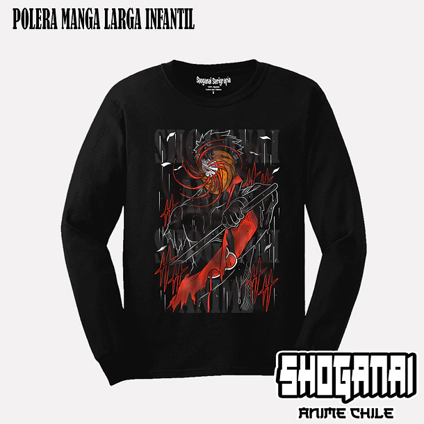 NAR07 Obito Uchiha - NARUTO - INFANTIL (Polera o Polerón) 3