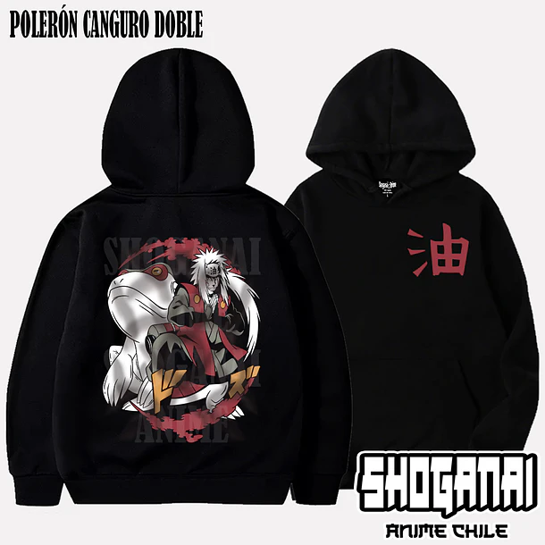 NAR08 Jiraiya - NARUTO - ADULTO (Polera o Polerón) 5