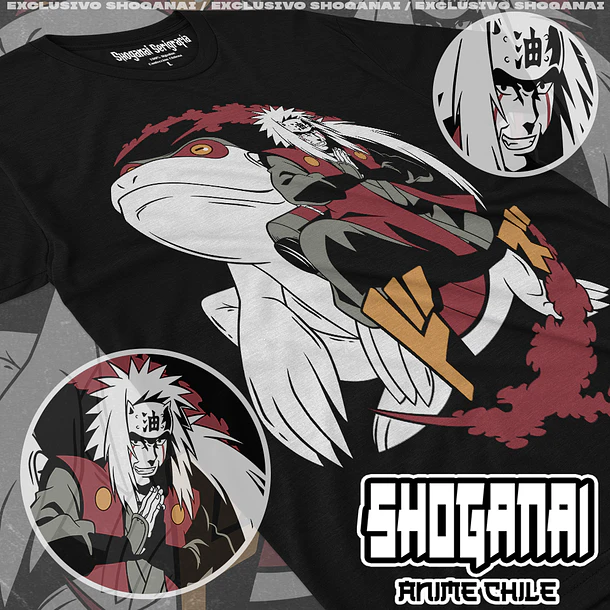 NAR08 Jiraiya - NARUTO - ADULTO (Polera o Polerón) 1