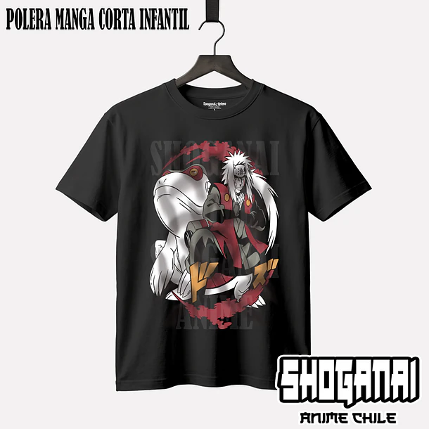 NAR08 Jiraiya - NARUTO - INFANTIL (Polera o Polerón) 1