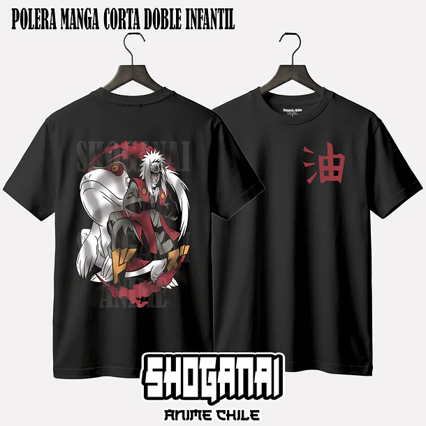 NAR08 Jiraiya - NARUTO - INFANTIL (Polera o Polerón) 2