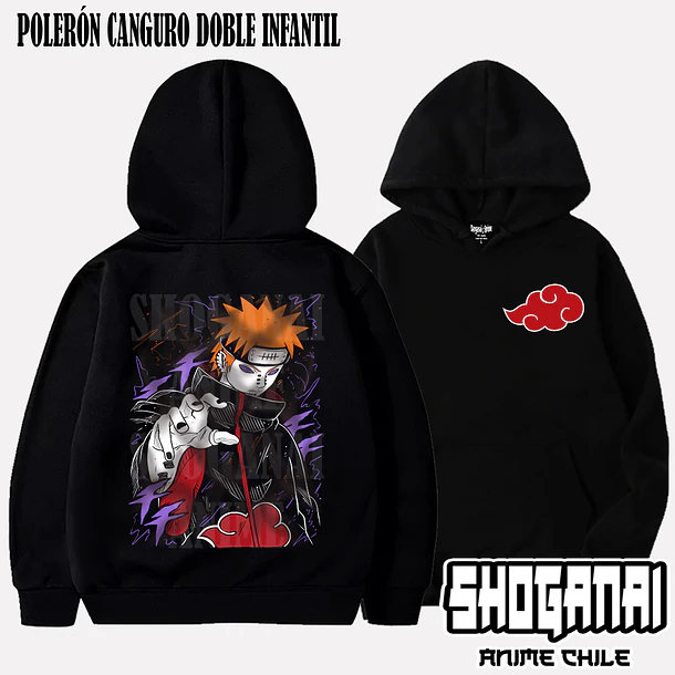 NAR09 Pain - NARUTO - INFANTIL (Polera o Polerón) 5