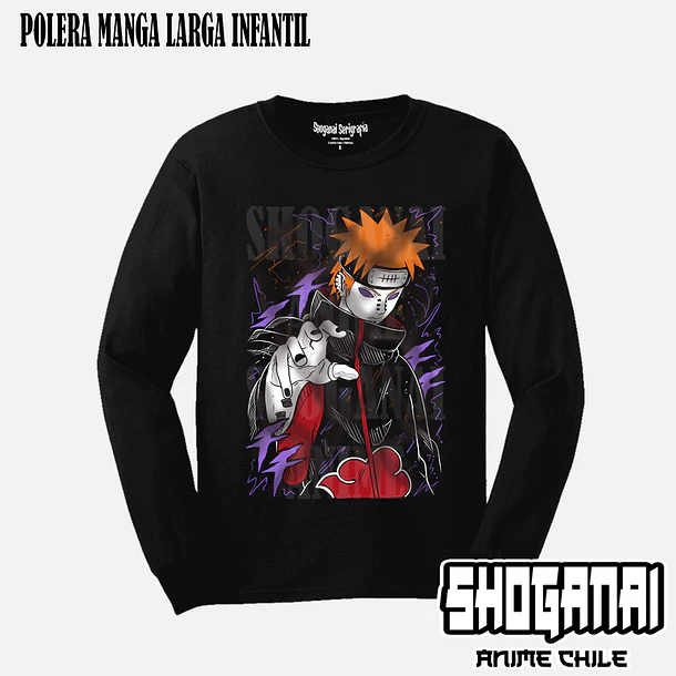 NAR09 Pain - NARUTO - INFANTIL (Polera o Polerón) 3