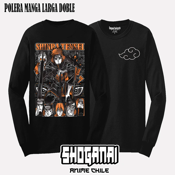 NAR10 Pain Shinra Tensei - NARUTO - ADULTO (Polera o Polerón) 5