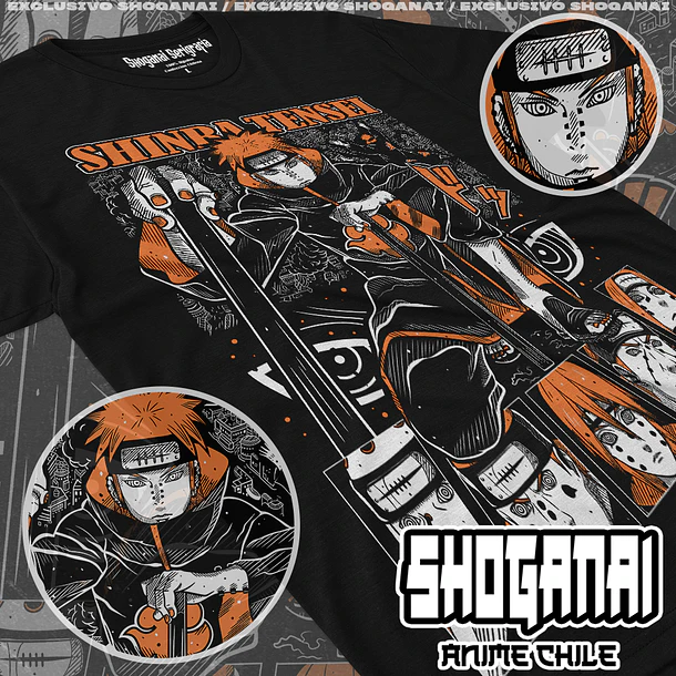 NAR10 Pain Shinra Tensei - NARUTO - ADULTO (Polera o Polerón) 1