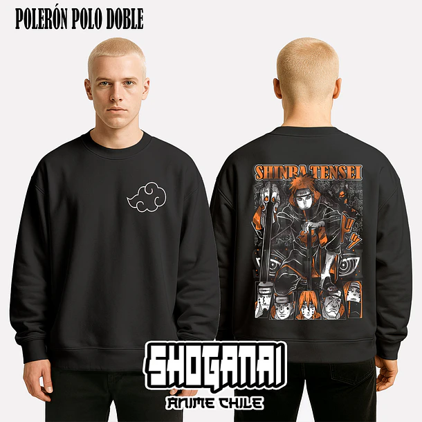 NAR10 Pain Shinra Tensei - NARUTO - ADULTO (Polera o Polerón) 8
