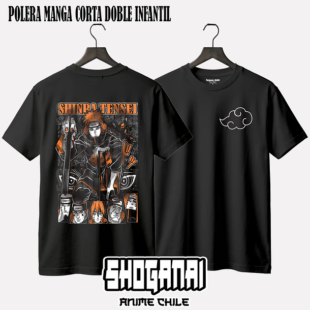 NAR10 Pain Shinra Tensei - NARUTO - INFANTIL (Polera o Polerón) 3