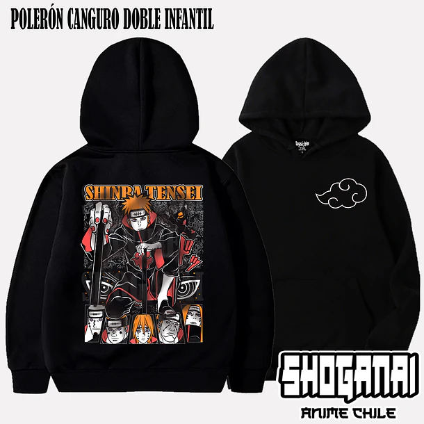NAR10 OP2 Pain Shinra Tensei - NARUTO - INFANTIL (Polera o Polerón) 5