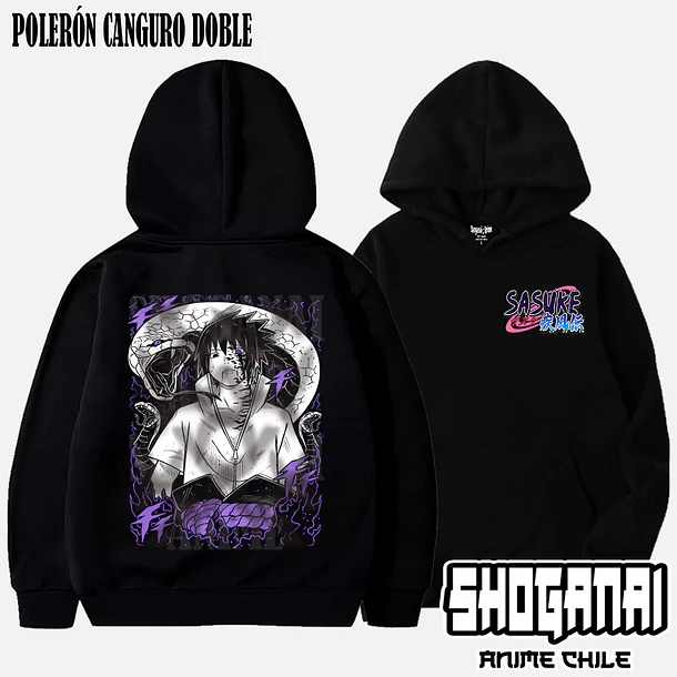 NAR11 Sasuke Uchiha - NARUTO - ADULTO (Polera o Polerón) 5