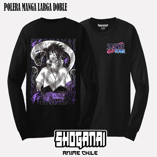 NAR11 Sasuke Uchiha - NARUTO - ADULTO (Polera o Polerón) 4