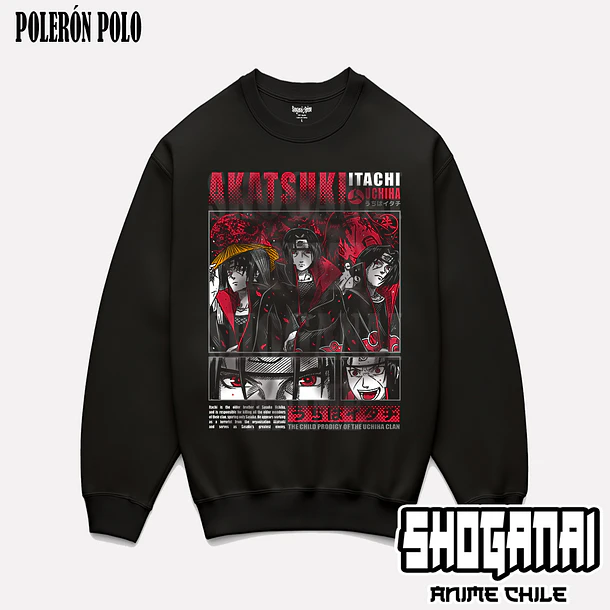 NAR12 Itachi Uchiha - NARUTO - ADULTO (Polera o Polerón) 7