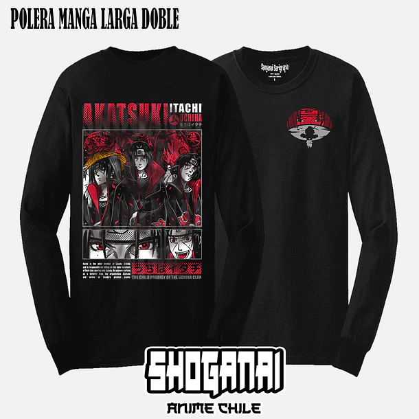 NAR12 Itachi Uchiha - NARUTO - ADULTO (Polera o Polerón) 5