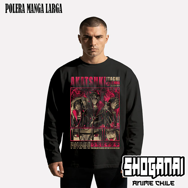 NAR12 OP2 Itachi Uchiha - NARUTO - ADULTO (Polera o Polerón) 3