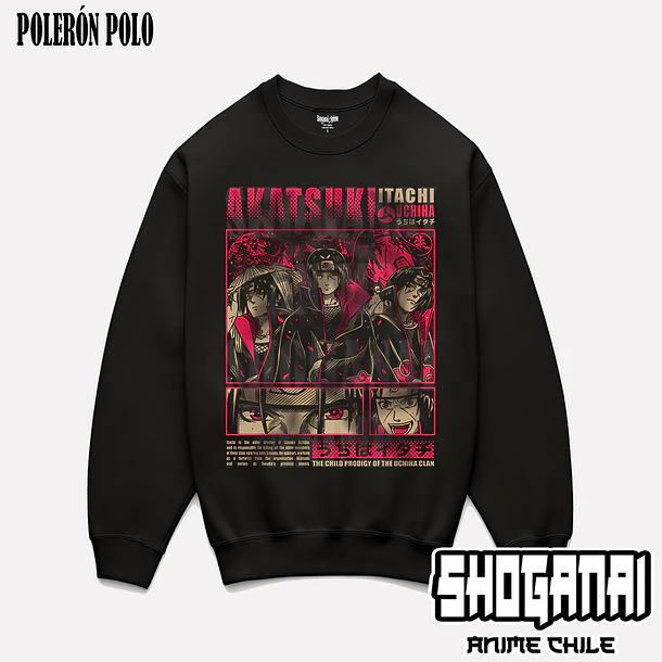 NAR12 OP2 Itachi Uchiha - NARUTO - ADULTO (Polera o Polerón) 6