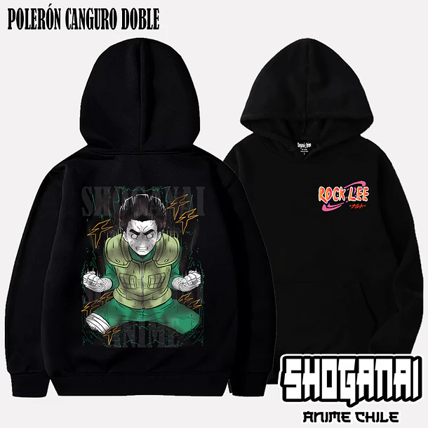 NAR13 Rock Lee - NARUTO - ADULTO (Polera o Polerón) 5