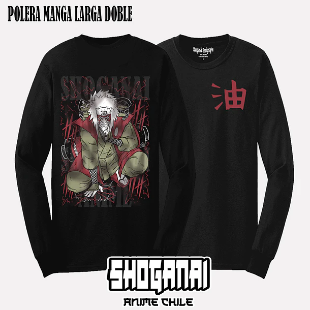NAR14 Jiraiya - NARUTO - ADULTO (Polera o Polerón) 4