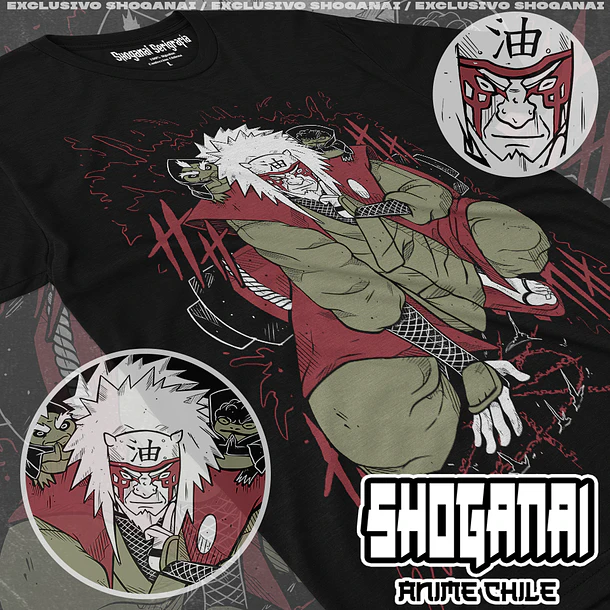 NAR14 Jiraiya - NARUTO - ADULTO (Polera o Polerón) 1