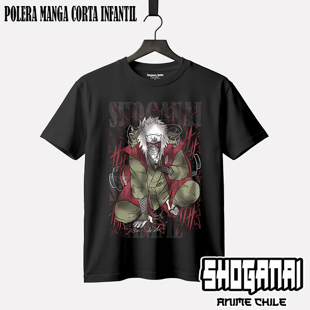 NAR14 Jiraiya - NARUTO - INFANTIL (Polera o Polerón) 1