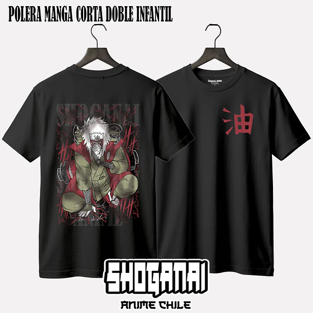 NAR14 Jiraiya - NARUTO - INFANTIL (Polera o Polerón) 2