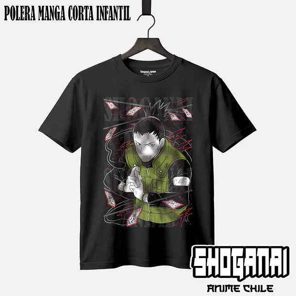 NAR15 Shikamaru Nara - NARUTO - INFANTIL (Polera o Polerón) 1