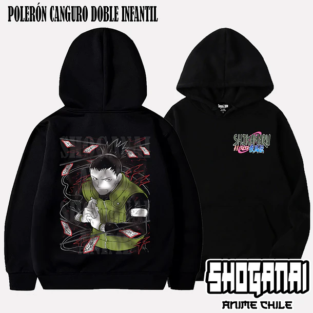 NAR15 Shikamaru Nara - NARUTO - INFANTIL (Polera o Polerón) 5