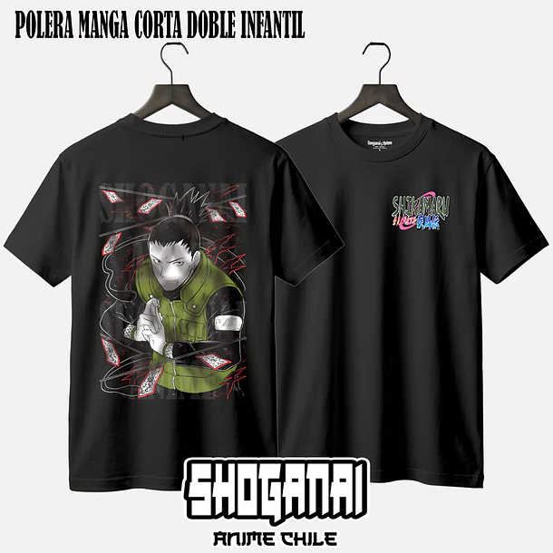 NAR15 Shikamaru Nara - NARUTO - INFANTIL (Polera o Polerón) 2