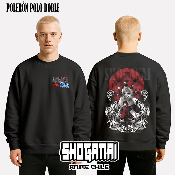 NAR17 Madara Uchiha - NARUTO - ADULTO (Polera o Polerón) 7