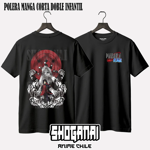 NAR17 Madara Uchiha - NARUTO - INFANTIL (Polera o Polerón) 2