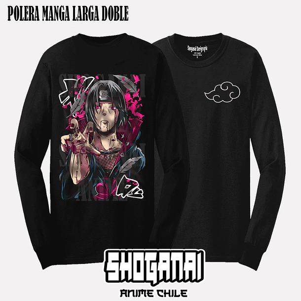 NAR18 Itachi Uchiha - NARUTO - ADULTO (Polera o Polerón) 4