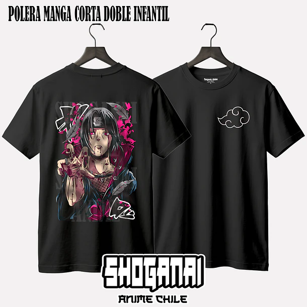 NAR18 Itachi Uchiha - NARUTO - INFANTIL (Polera o Polerón) 2