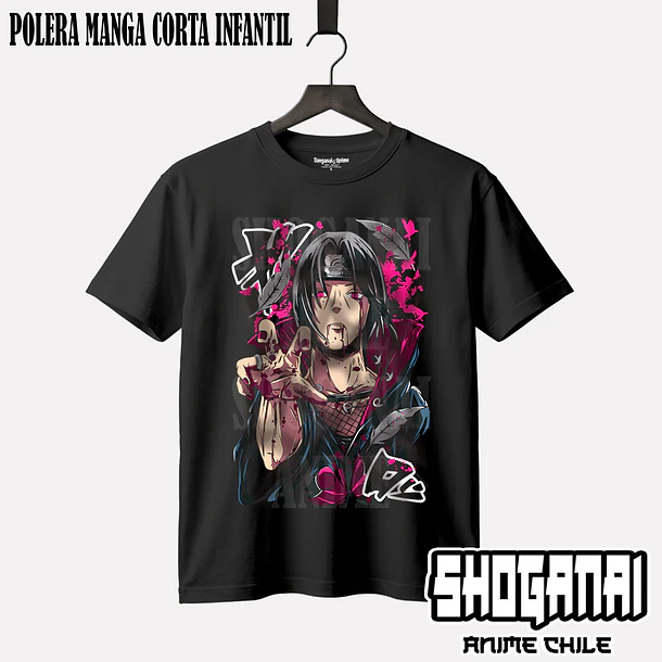 NAR18 Itachi Uchiha - NARUTO - INFANTIL (Polera o Polerón) 1