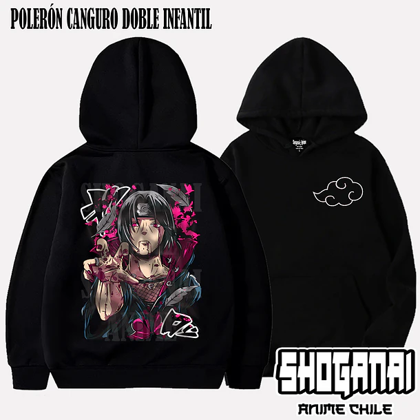 NAR18 Itachi Uchiha - NARUTO - INFANTIL (Polera o Polerón) 5