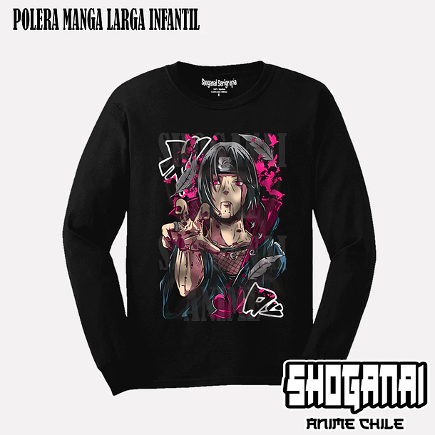 NAR18 Itachi Uchiha - NARUTO - INFANTIL (Polera o Polerón) 3