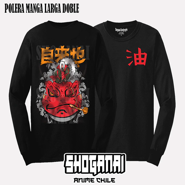 NAR19 Jiraiya - NARUTO - ADULTO (Polera o Polerón) 4