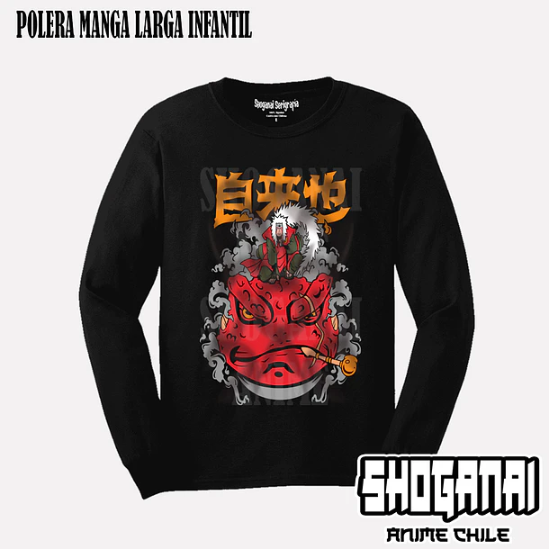 NAR19 Jiraiya - NARUTO - INFANTIL (Polera o Polerón) 3